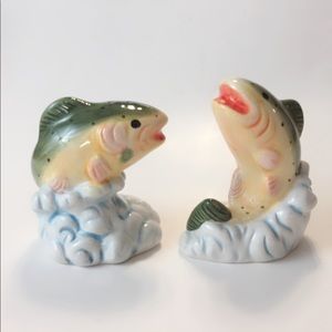 Rainbow Trout Salt Pepper Shakers Set